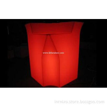 82 * 82 * 110cm LED lighting counter / illuminated bar tabl